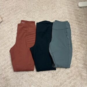 FLX Women's Leggings - Rust, teal and sage bundle